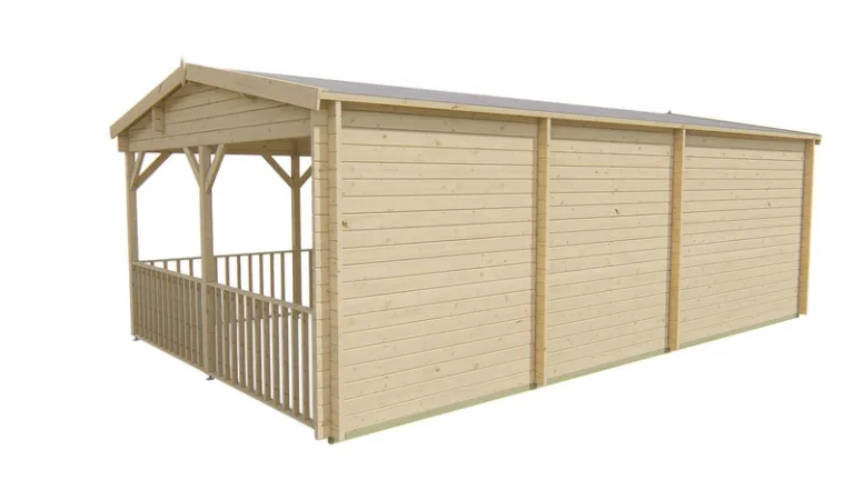 Poolhouse Blokhut 'Ragna' - 7,2 x 4,2 m
