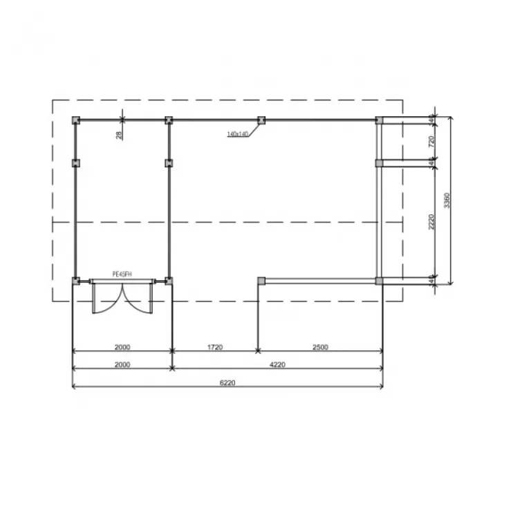 Poolhouse 'Sunny Hills' - Vuren - 6,2 x 3,3 m