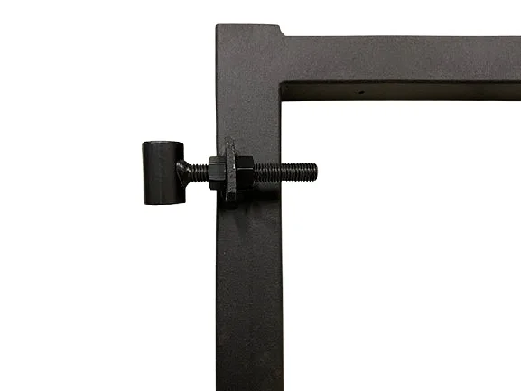 Metalen poortkader licht model (zwart) - blokhutplanken