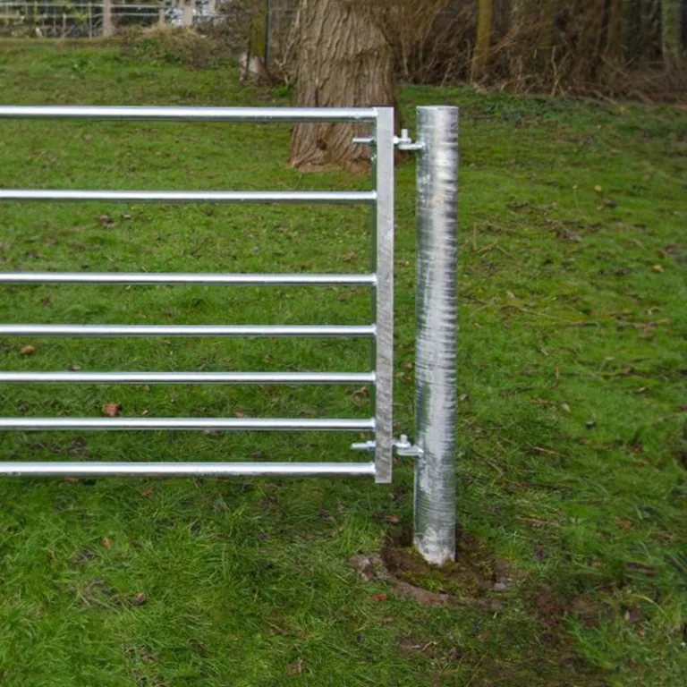 Poortpaal metaal - voor metalen weidepoort