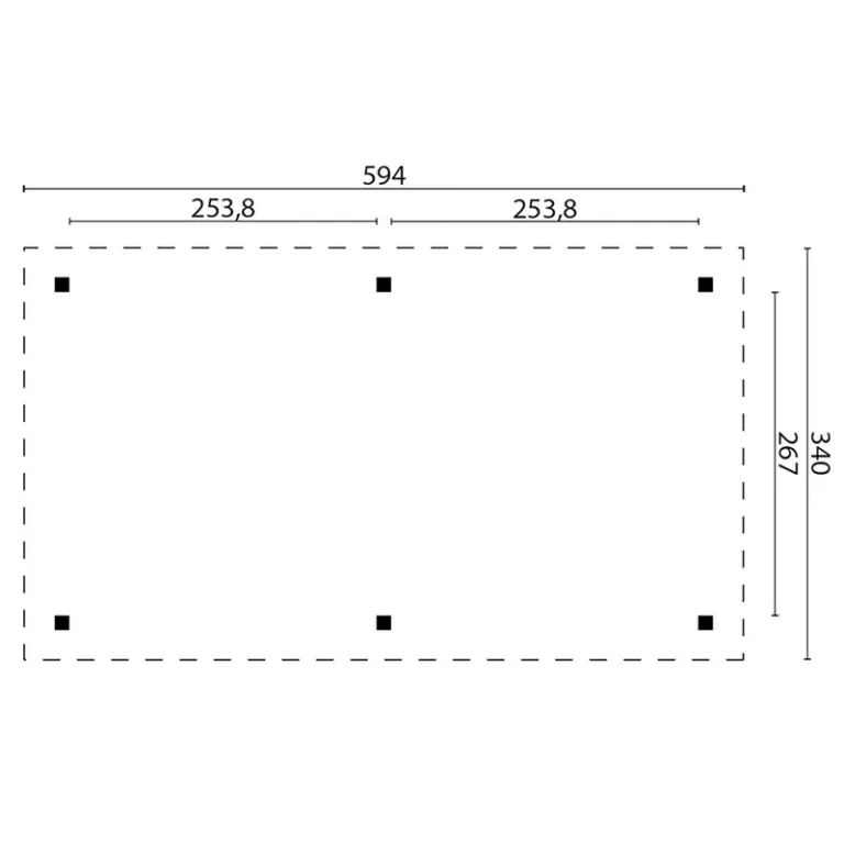 Prieel 'Corfu' - Douglas - 5,9 x 3,4 m