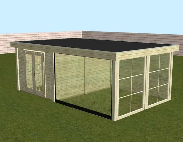 Poolhouse 'Isla' - Vuren - 6,4 x 3,9 m