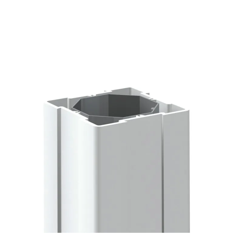 Hoogwaardige PVC paal - Wit
