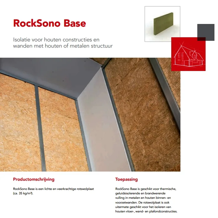 Rocksono Base - rotswolisolatieplaat