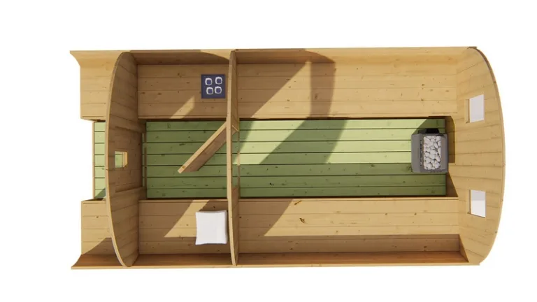 Thermowood Saunabarrel - dia. 2,05 x 4 m