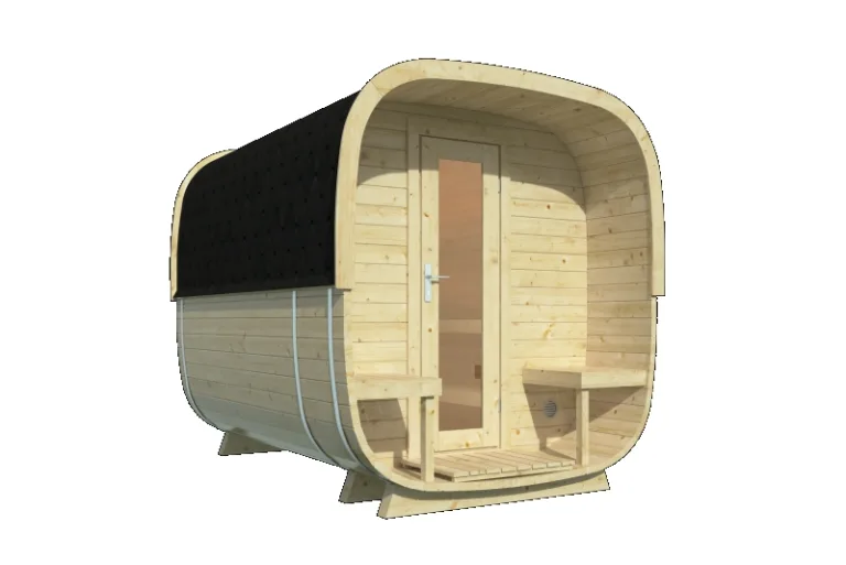 Vuren Sauna Cube - 2,19 x 2,86 m