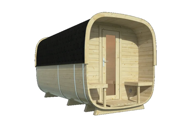 Vuren Sauna Cube - 2,19 x 3,9 m