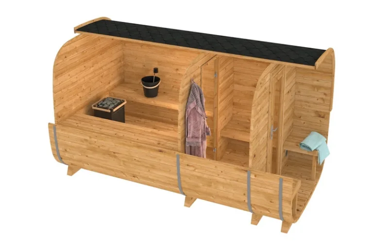 Thermowood Sauna Cube - 2,19 x 3,9 m