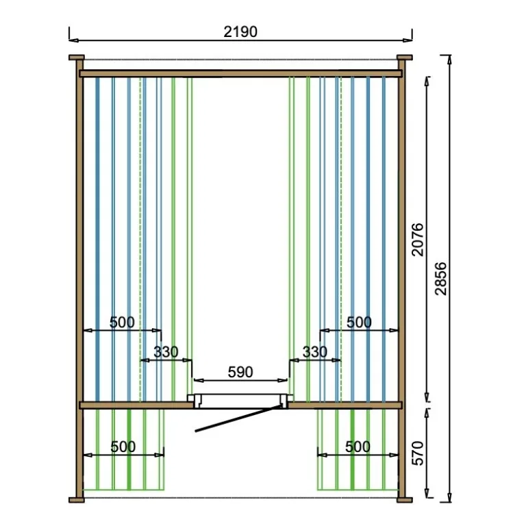 Thermowood Sauna Cube - 2,19 x 2,86 m