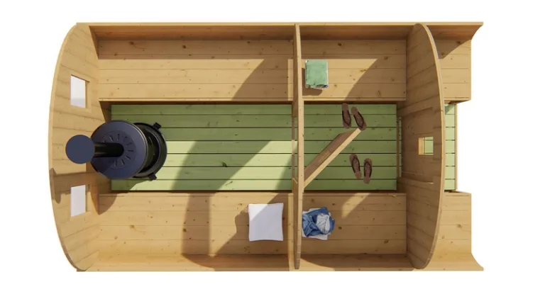 Thermowood Saunabarrel - dia 2,05 x 3,5 m
