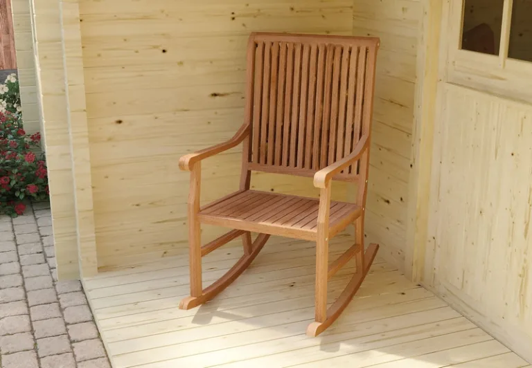 Schommelstoel - Teak