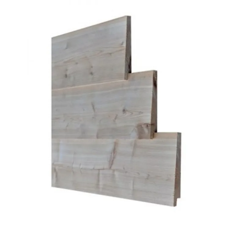Siberisch lariks siding - fijnbezaagd - 13 cm breed
