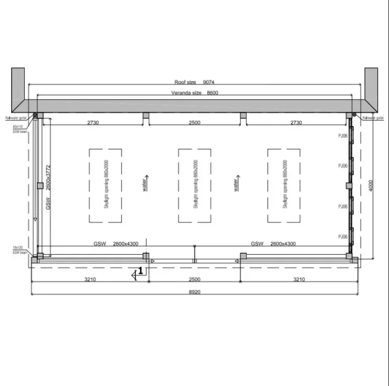 Aanbouw Veranda - Siberische Lariks - 9 x 4 m