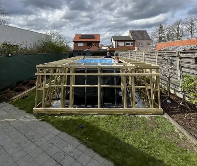 Simpool 7 Bar - Houten ombouw met zwembad