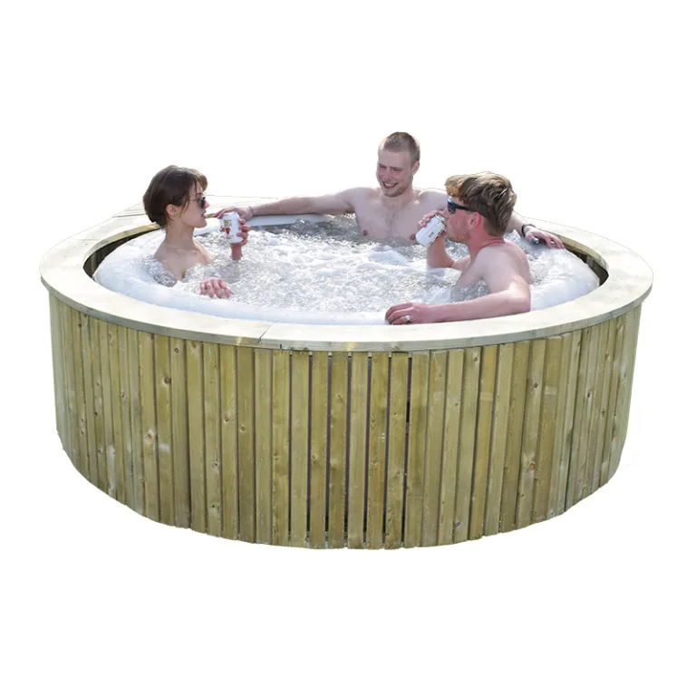 Simtub 4 - Houten omkadering met hottub