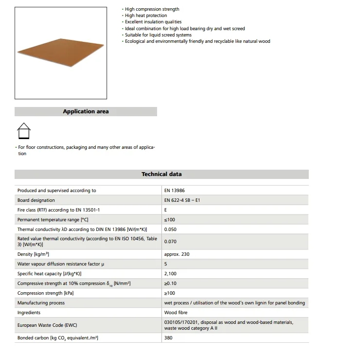 Steico Isorel - thermo-akoestische isolatieplaat