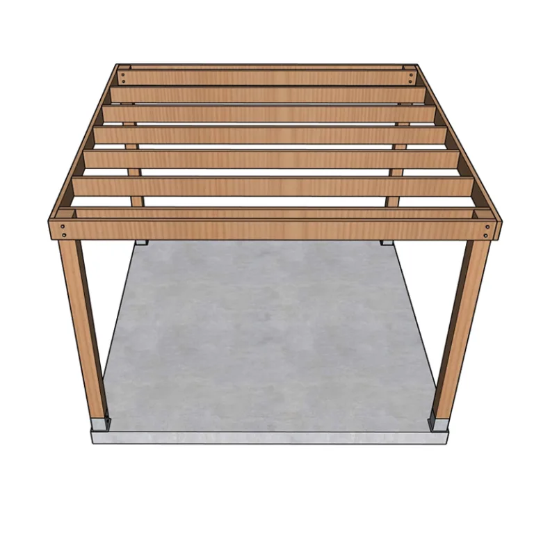 Lariks pergola ‘Syrah’ - 3 x 3 m