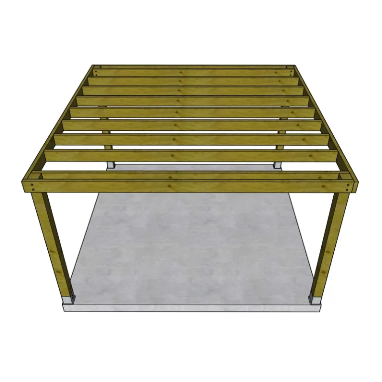 Grenen pergola ‘Syrah’ - 3,6 x 3,6m