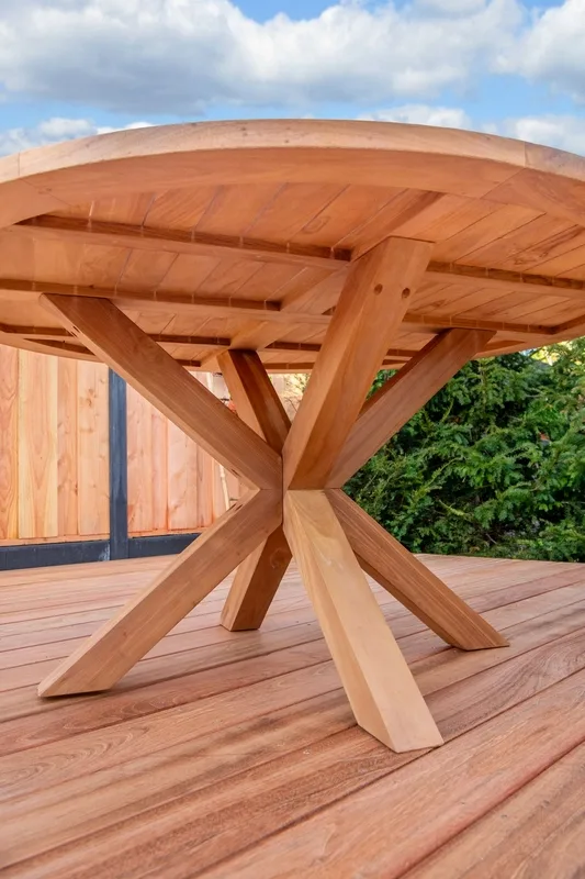 Tuintafel Teak - Rond