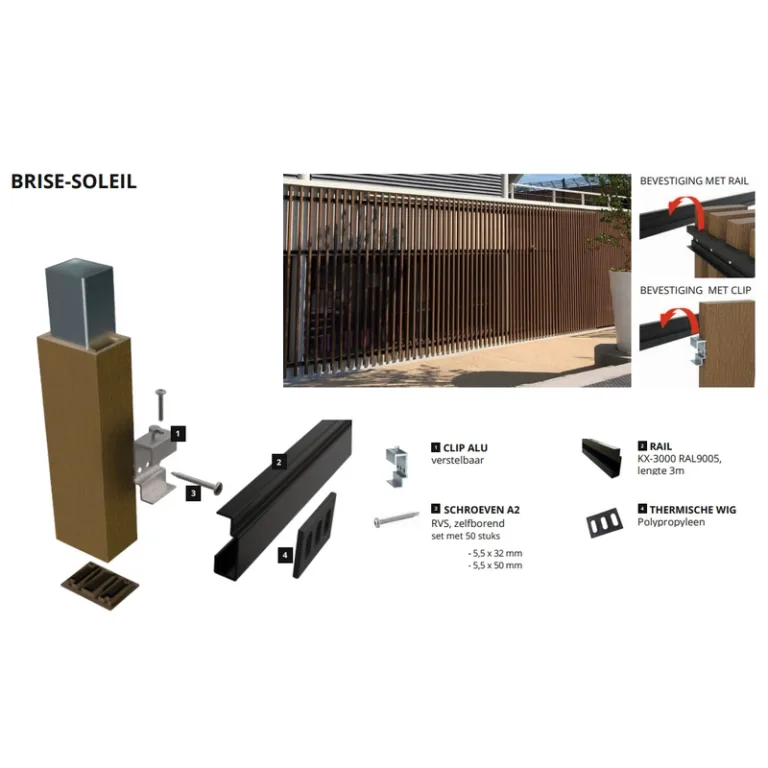 Composiet latten WEO® Brise-Soleil - Cedar