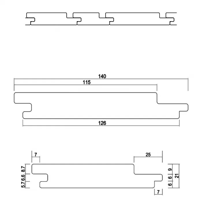 Thermo ayous profiel Barcode - 12,6 cm breed