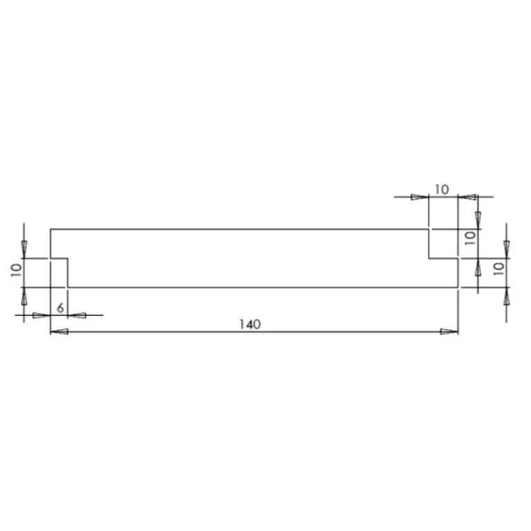 Thermowood Z-profiel - geborsteld - zwart