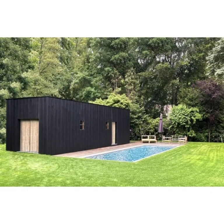 Thermowood Z-profiel - geborsteld - zwart