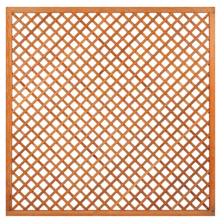 Trellis scherm diagonaal - Hardhout