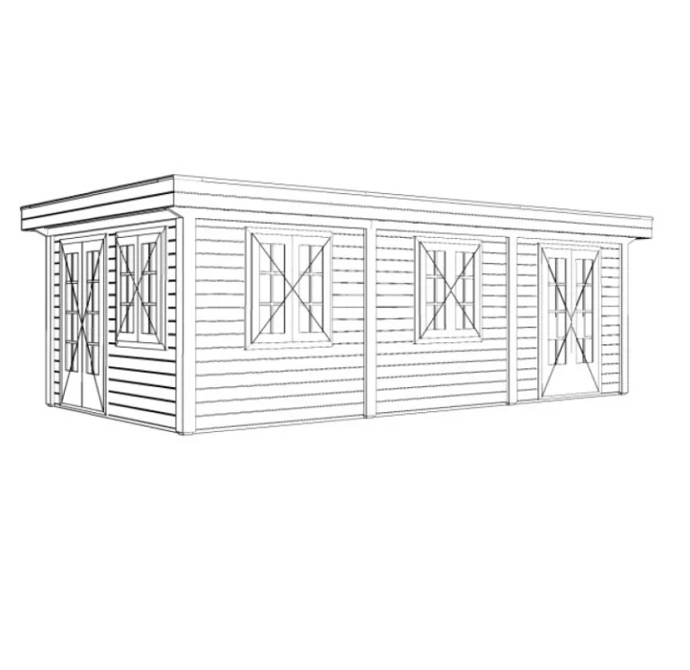 Tuinhuis 'Josse' - Vuren - 7,2 x 3,5 m