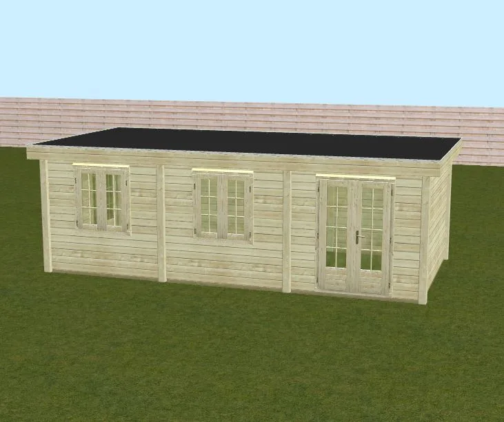 Tuinhuis 'Josse' - Vuren - 7,2 x 3,5 m