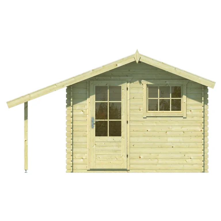 Tuinhuis met overkapping 'Lars' - Vuren - 3 x 2,6 m