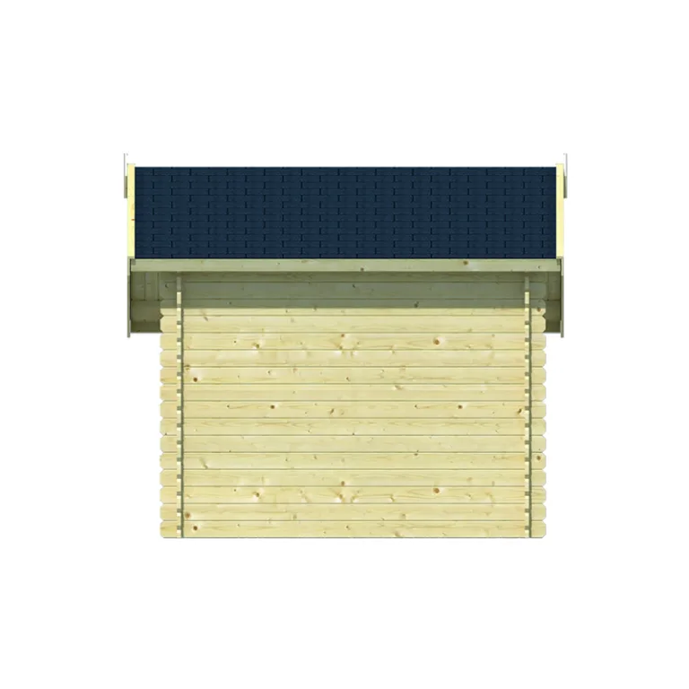Tuinhuis met overkapping 'Lars' - Vuren - 3 x 2,6 m