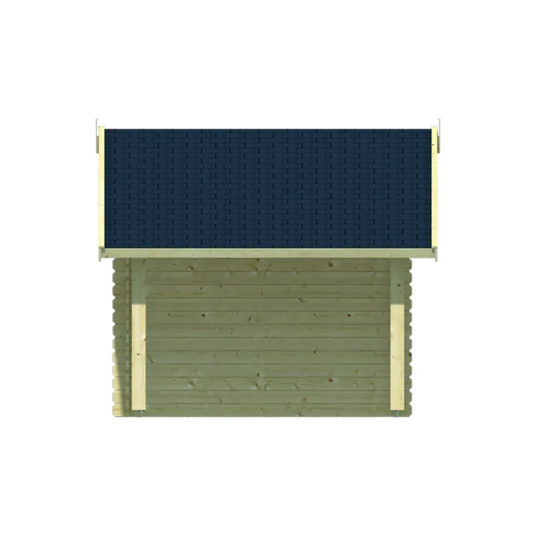 Tuinhuis met overkapping 'Lars' - Vuren - 3 x 2,6 m