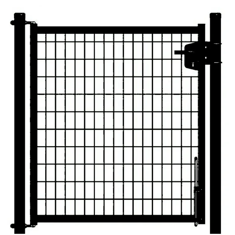 Metalen Tuinpoort 'Grace'- enkel - zwart