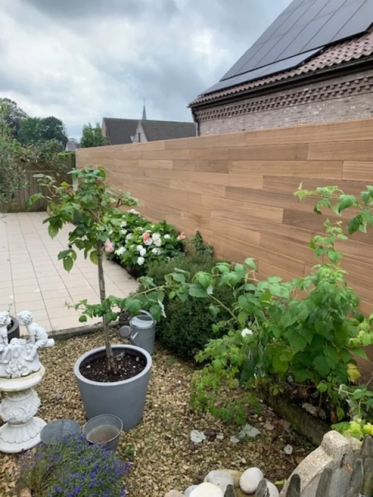 Tuinwand Thermo Ayous - Effen horizontaal