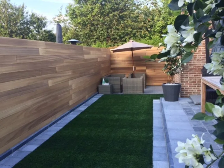 Tuinwand Thermo Ayous - Effen horizontaal