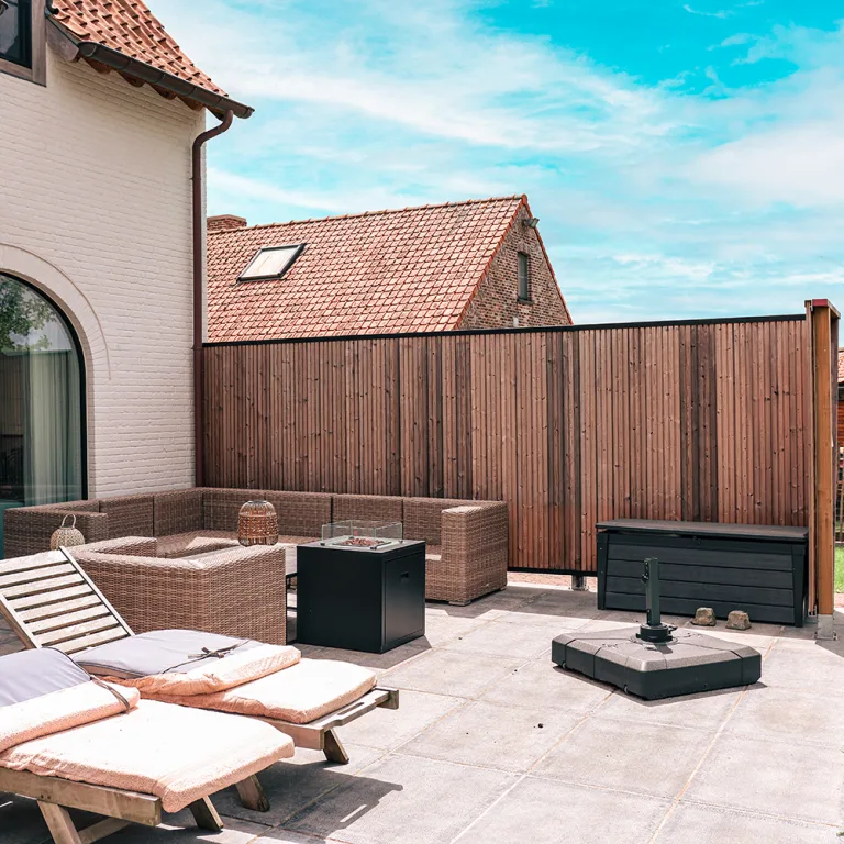 Tuinwand Thermowood - Rib. verticaal 2,7 cm