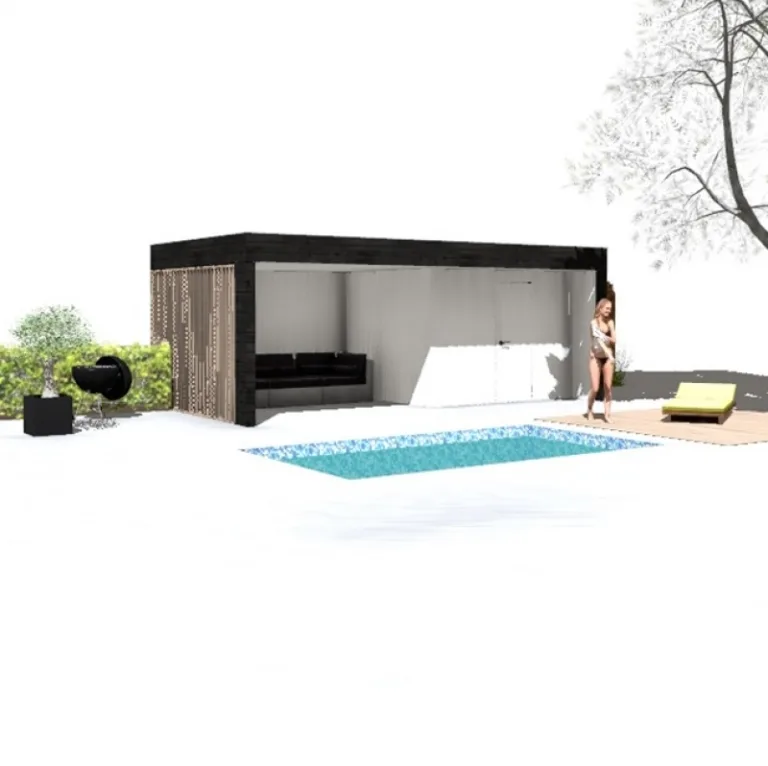 Gebinte met overkapping - 3,5 x 6,5 m