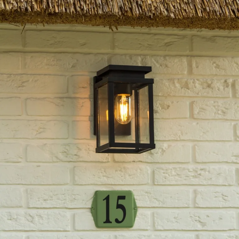 Wandverlichting Jersey - Zwart