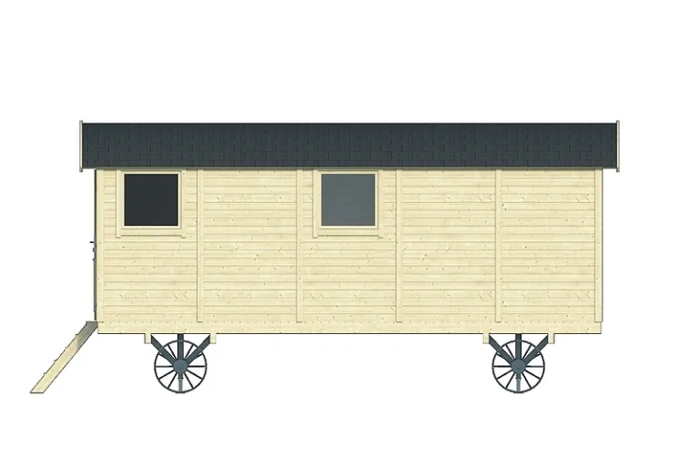 Zigeunerwagen 'Angelo' - Vuren - 2,4 x 6 m