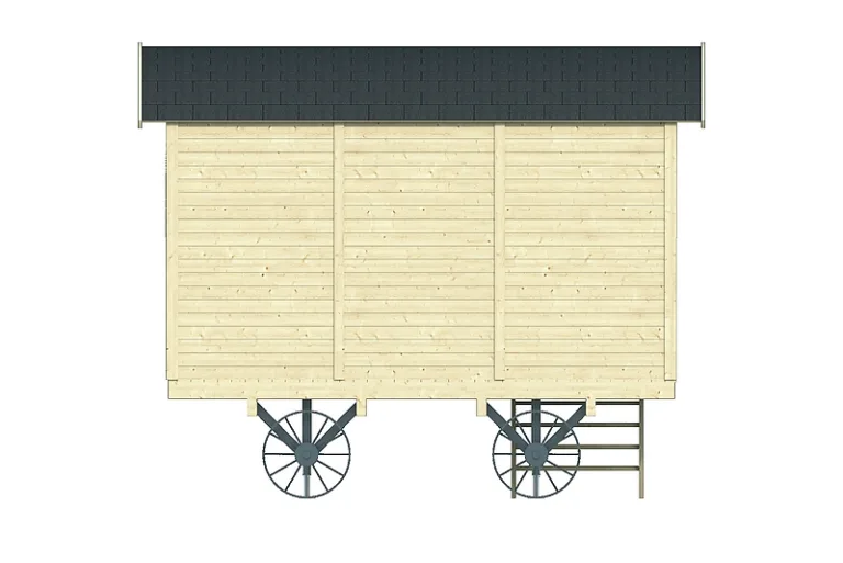 Zigeunerwagen 'Joey' - Vuren -  2,4 x 3,6 m