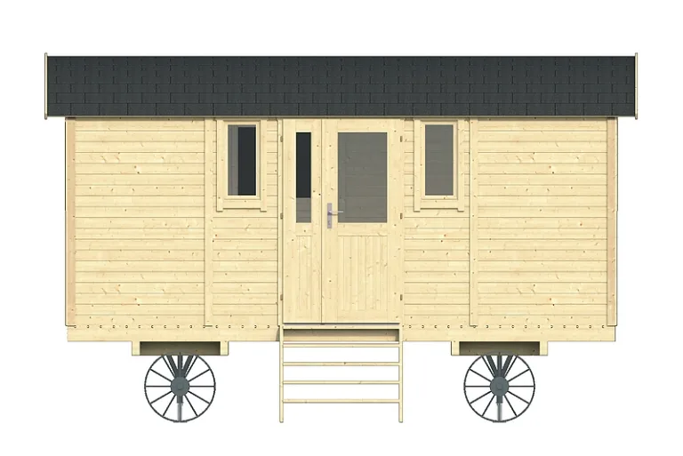 Zigeunerwagen 'Patricia' - Vuren - 2,4 x 4,8 m