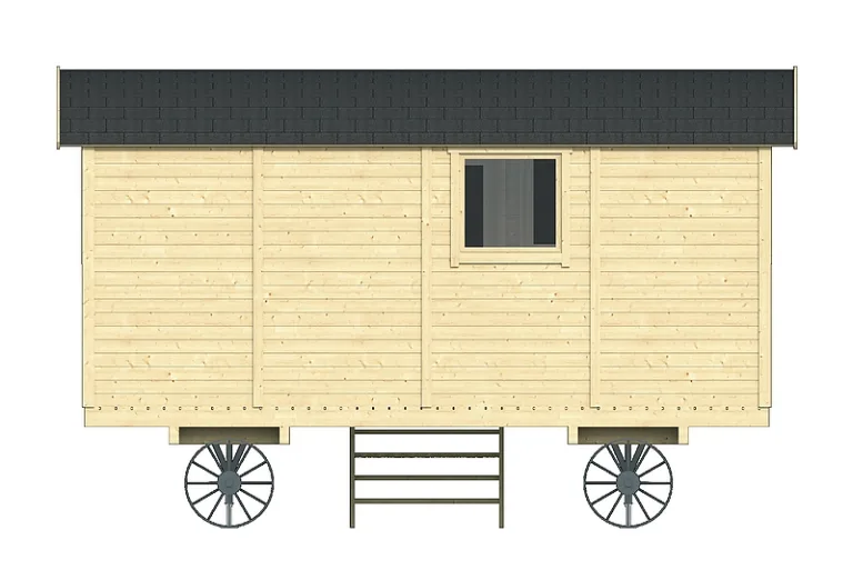 Zigeunerwagen 'Patricia' - Vuren - 2,4 x 4,8 m