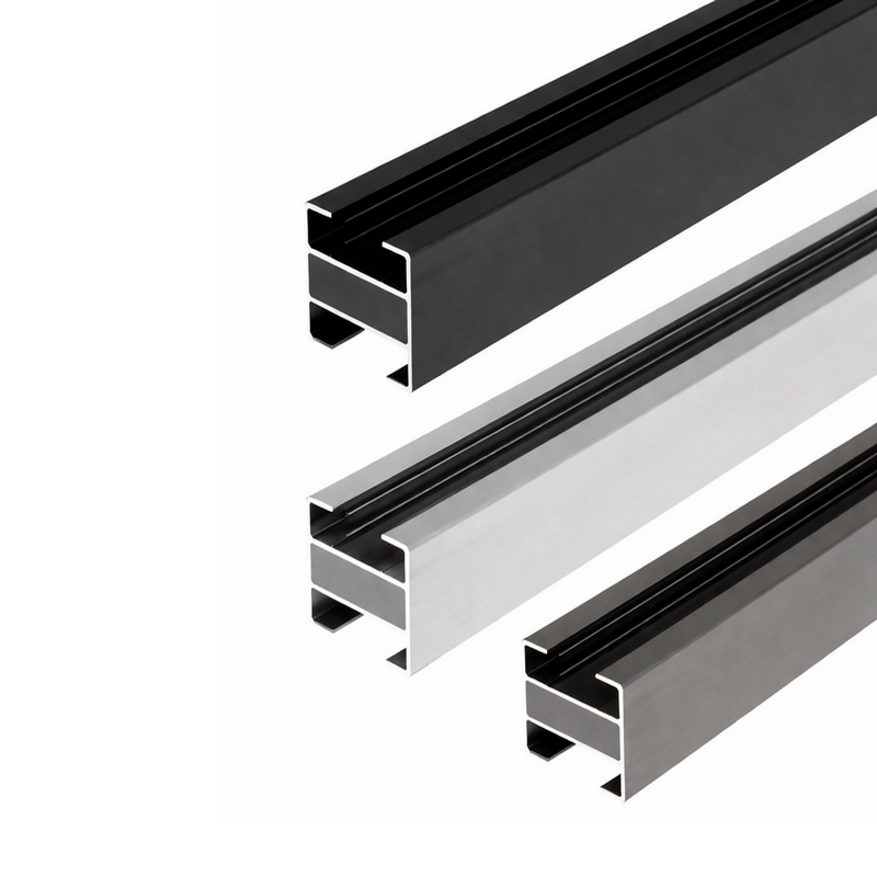 Aluminium Gleufpaal 'Alu-wood' - 23 mm