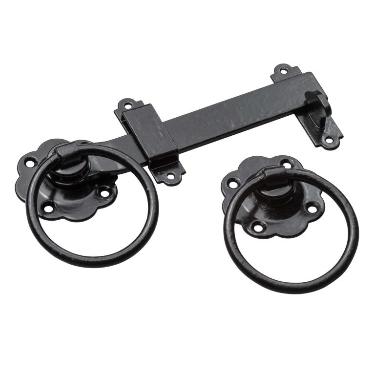 Beslagset zwart voor tuindeur