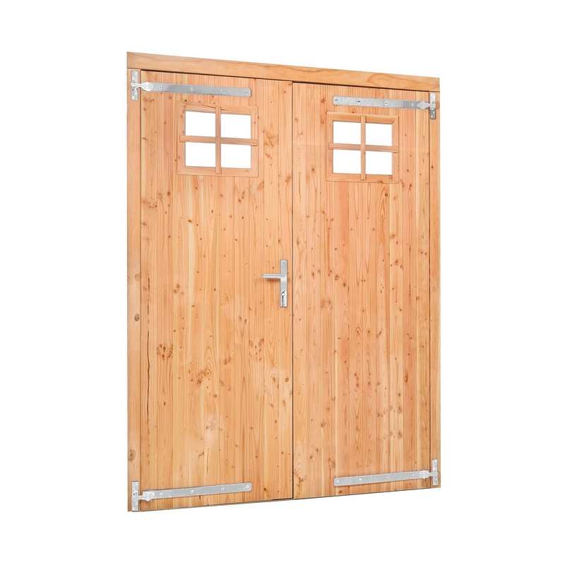 Douglas dubbele dichte deur met klein raam