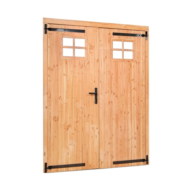 Douglas dubbele dichte deur met klein raam