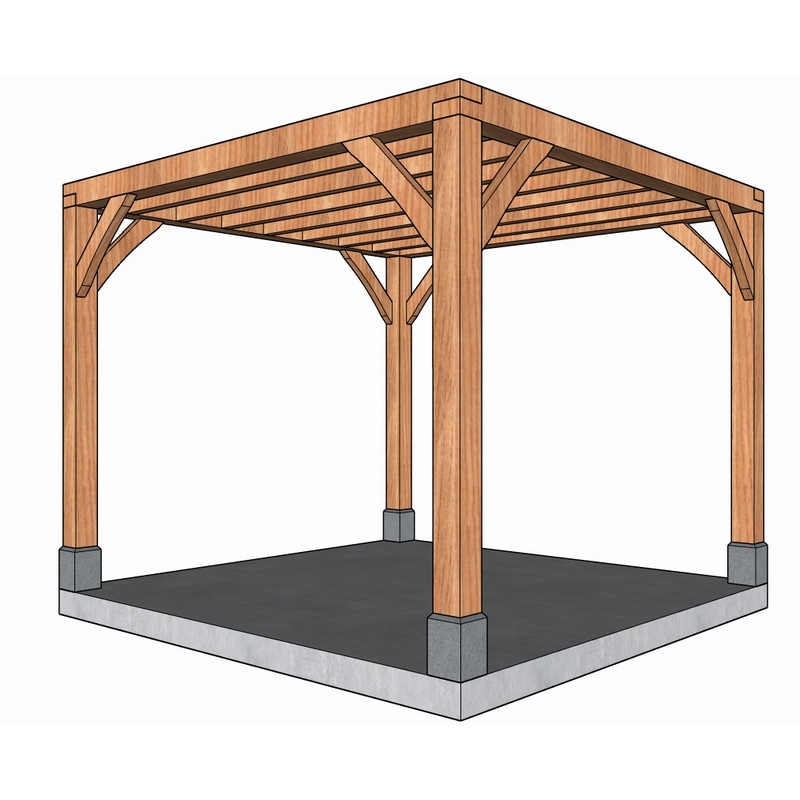 Douglas pergola ‘Malbec’ – v.a. 3 x 3 m