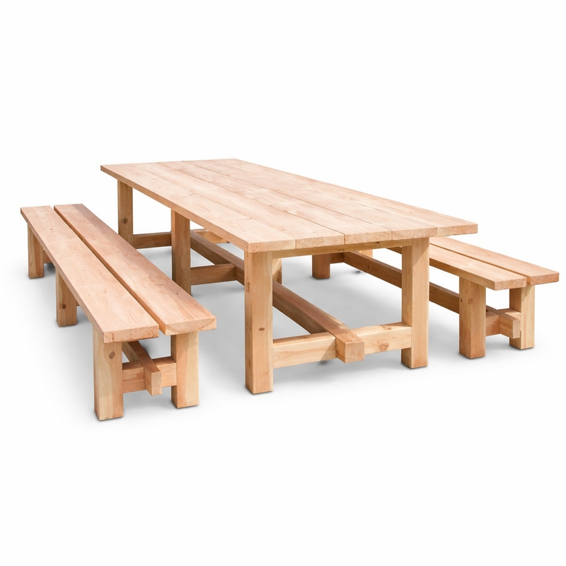 Tafel met zitbank - Douglas