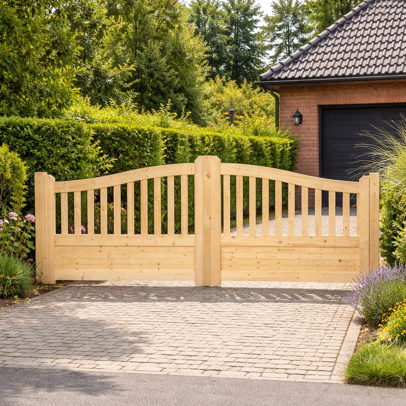 Draaipoort 'Basiel' - Naaldhout